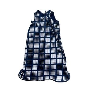 HonestBaby Organic Cotton Blue Plaid‎ Wearable Blanket Size 6-12 Months